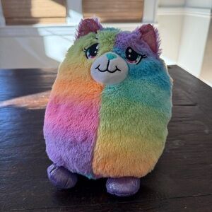 Misfittens Plush Stuffed Animal Rainbow Kitty Cat 10”